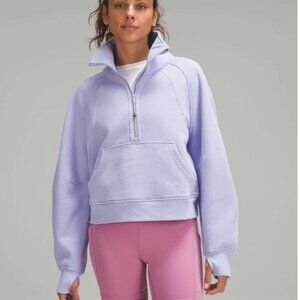 Lululemon Scuba Oversized Funnel Neck Half Zip Lilac Smoke